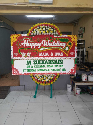 Papan Bunga Paket Wedding Depok